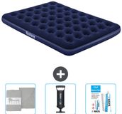 Bestway Luchtbed - 2-Persoons - 152 x 203 x 22 cm - Blauw - Inclusief Hoeslaken - Pomp en Reparatieset