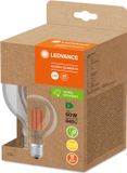 LEDVANCE Energiesparlampe, globe, E27, warm wit (3000K), 4 watt