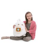 NICI Knuffel MOLANG met Koffiebeker, 48 cm - 63301