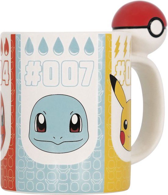 Pokémon Pokeball - 3D mok Unisex Kop - meerkleurig - Standard