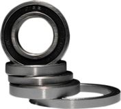 Black Bearing Zilver 25 x 37 x 7 mm