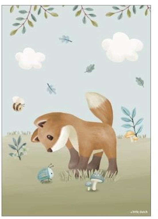 Little Dutch Poster - Forest Friends - A3 - Multicolor