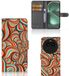 OPPO Find X6 Pro Hoesje Kunstleer Siliconen TPU Abstract Design
