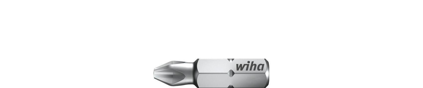 Wiha Bitset Standard 25mm (¼") Phillips (PH2) VE=10 - 24733