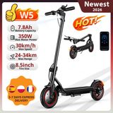 SwiftWind W5/W3 City Elektrische Scooter 8,5 Inch Band 36V7.8Ah Max Snelheid 25km/u Bereik 24-34km Dubbele Rem Met APP Elektrische Scooters