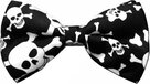 Fako Fashion® - Bow Tie - 12cm - Black/White Skulls Print