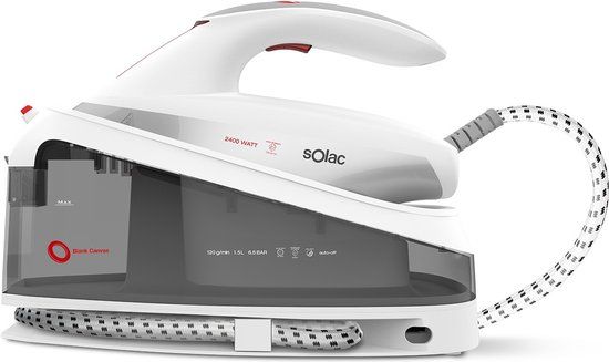 Solac CPB6200 - Stoomgenerator - 2400W - 1.5L - Keramische zoolplaat - Wit