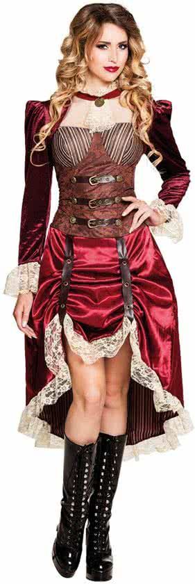 Boland Steampunk Jurk Lady Dames 40-42 - Bruin