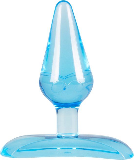 Blauwe Mini Buttplug - The Assifier - 2.5 cm - TPE gel - Waterproof