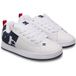 DC Shoes Court Graffik Chaussures EU 39 Hommes Cuir Blanc/Bleu Marine/Rouge