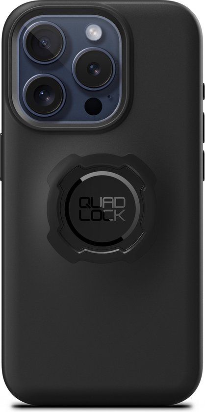 Quad Lock iPhone 15 Pro hoesje zwart
