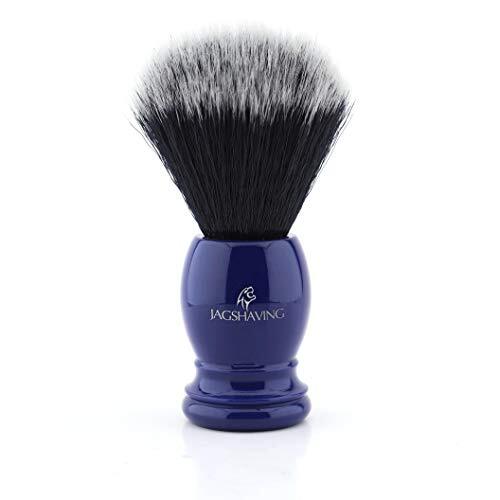 Jag Shaving Gentleman's scheerkwast zwart synthetisch haar & luxe blauwe hars handvat geweldig cadeau