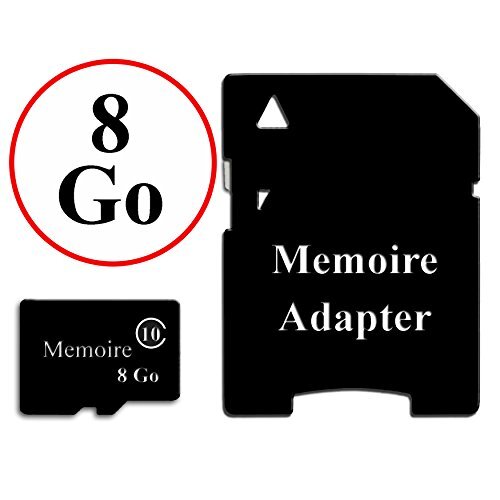 Ph26 PH26® Micro-SD-geheugenkaart 8 GB klasse 10 + adapter voor SFR Startrail 8