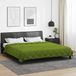vidaXL - Couverture quatre saisons verte 200 x 220 cm microfibre