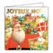 Afie 23018 vierkante cadeaukaart in goud, glanzend, Kerstman met witte envelop