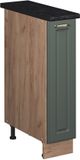 Vicco Apotheekkast Fame-Line, Groen-Goud Landhuis/Goudkleurig Eiken, 20 cm, WB Antraciet