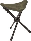 Miltec 3-poot opvouwbare kruk - stoel - groen - 44 cm zithoogte - 100 kg draagvermogen