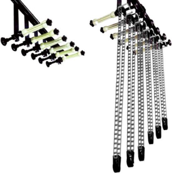 Studioking Ophangsysteem Achtergrondrol 59,8 Cm Zwart 36-delig