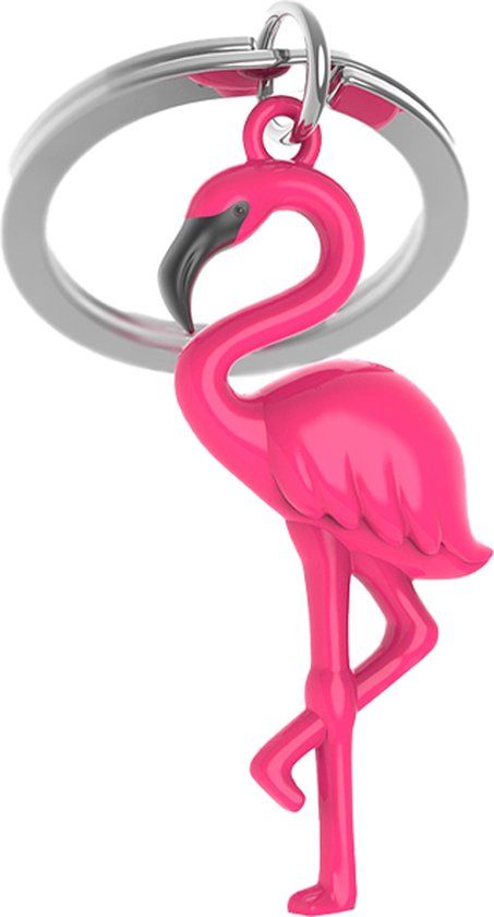 Metalmorphose Sleutelhanger Flamingo Roze