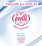 Corelli vioolsnaren Crystal 1/2 E staal met kogeleinde 296mm schaal 2701M
