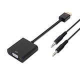 AISENS A122 – 0126 – converter HDMI naar VGA SVGA (Jack 3.5/H, 10 cm + 1 m voor het aansluiten van de weergave) zwart