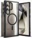 Ringke Fusion Bold Magnetic Hoesje Geschikt voor Samsung Galaxy S24 Ultra | Compatibel met MagSafe | Back Cover met Magneet | Militaire Standaard | Transparant Noir Mat