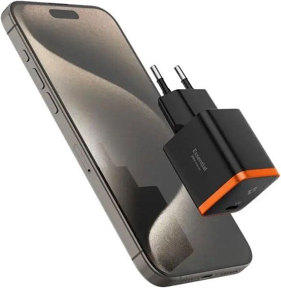 Spigen ArcStation Essential USB-C Oplader 30W Quick Charge Zwart