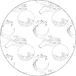 Bonateks Ronde digitaal bedrukte muismat, antislip onderkant, voor kantoor en thuis, diameter: 22 cm