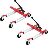 Vevor 2 X Wielwagen Voertuigpositionering Bandenkrik Autokrik 680kg Draaibaar