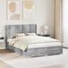 vidaXL Bedframe met opbergruimte en hoofdbord Grijs Sonoma