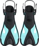 Atlantis Dolphin - Zwemvliezen - Verstelbare Hielstrap - Zwart/Turquoise - 41-45