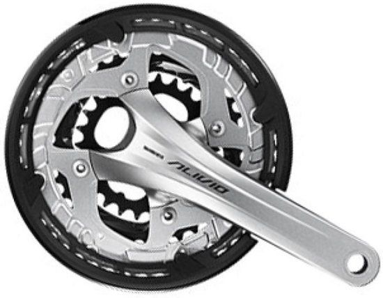 Shimano Alivio FC-T4060 Crankstel 9-speed 48-36-26 tanden zilver 175mm