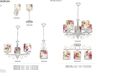 MORGAN Lampe murale, blanc avec or antique, abat-jour MORGAN 9-883