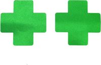 Go Go Gadget - Tepelcovers - kruis - neon groen