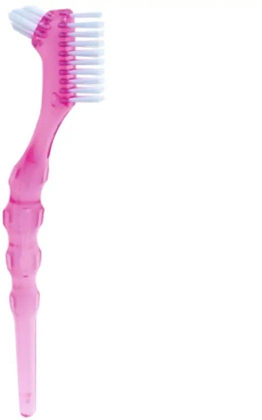 Miradent Protho Brush De Luxe Protheseborstel - Roze
