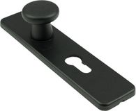 AMI bouton-poussoir court - rectangulaire - 185/44 - 160/40 - trou de cylindre 55 mm - noir