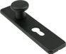 AMI bouton-poussoir court - rectangulaire - 185/44 - 160/40 - trou de cylindre 55 mm - noir