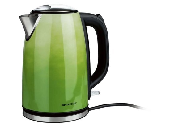 Silvercrest SILVERCREST® Waterkoker Groen - 3100W - 1.7 L RVS - Schakelt automatisch uit