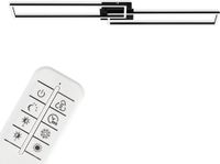 Briloner LED Plafonniére - Rectangulaire plafonnier - Noir - Plastique - 110 cm