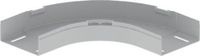 Unex 66160 U23X platte curve, 90°, grijs, 60 mm hoog x 150 mm breed, 2 stuks