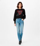 Sweatshirt Studded Love Femme Noir