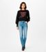 Sweatshirt Studded Love Femme Noir