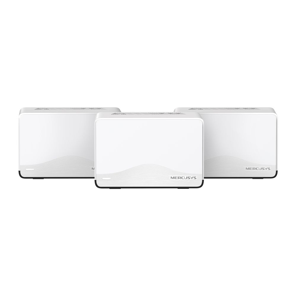 Mercusys HALO H27BE Mesh-systeem Wit Wi-Fi 6 (802.11ax) Dual-band (2.4 GHz / 5 GHz) 3568 Mbit/s 3 stuks