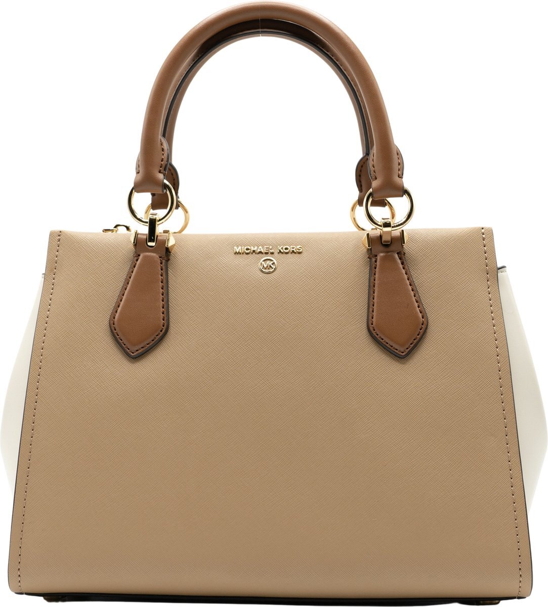 Michael Kors Medium Satchel Dames Handtas - Camel Multi