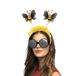 Boland Carnaval/verkleed party bril en diadeem bij - geel - volwassen - foute party