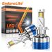 ENdureLite 9012/HIR2 LED Headlight Bulbs, 6000K Cool White, Fog Light Bulbs, 1:1 Design with Cooling Fan, Plug & Play, 2-Pack