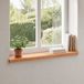 vidaXL - Raamprofielen - 2 st - Lak - 100 x 25 x 2 cm - Massief beukenhout