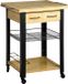 Kesper Keukentrolley 71x60x88cm Zwart Eiken