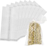 OEM Shenzhen Haorui Industrial Technology Co., Ltd. 100 stuks PVA-zakjes - Oplosbare zakken voor karpervissen - Visaccessoires voor karpers - 145 x 73 cm - Transparant
