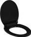 vidaXL Toiletbril soft-close met quick-release ontwerp noir